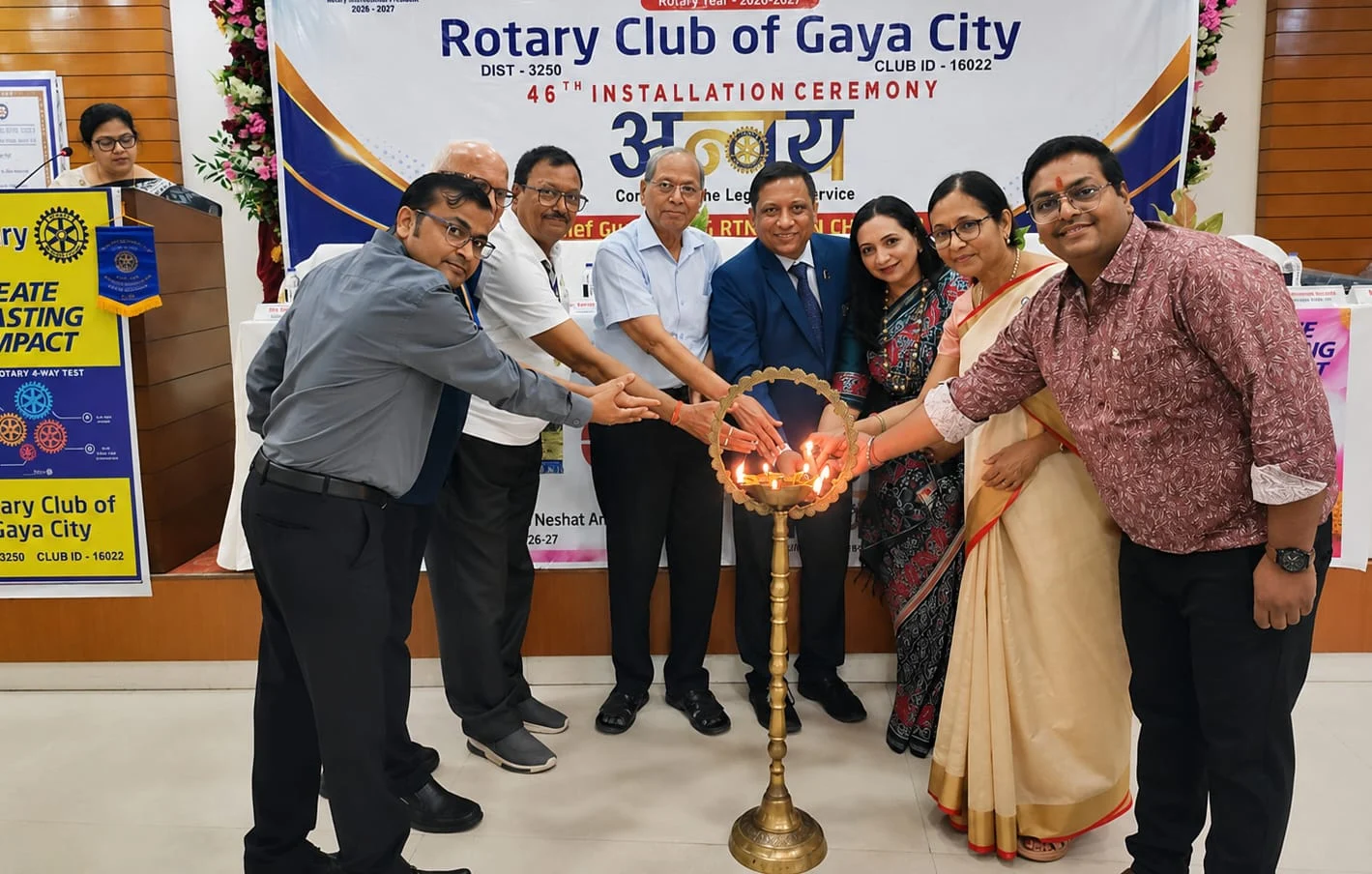 Dr. Mahjabeen Neshat Anjum Takes Over as President of Rotary Club of Gaya City