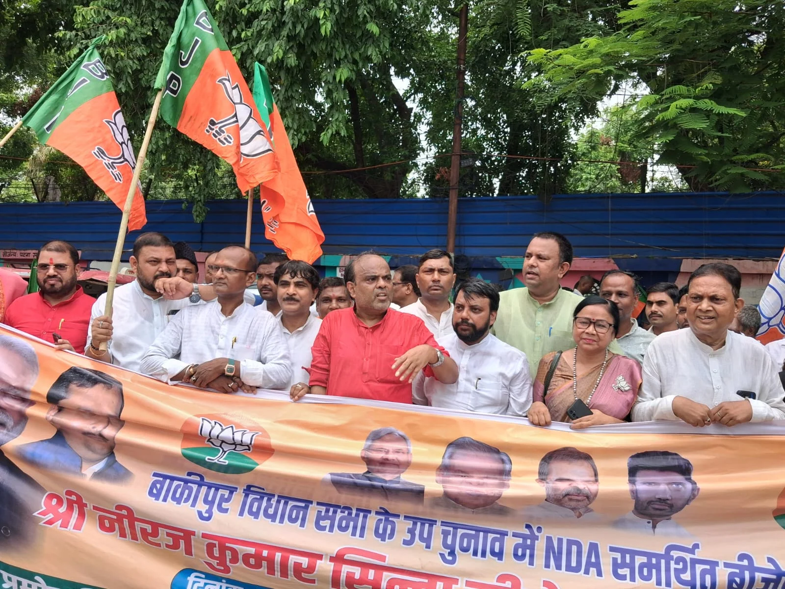 Massive turnout in nomination of NDA supported BJP Candidate for Bankipur by election