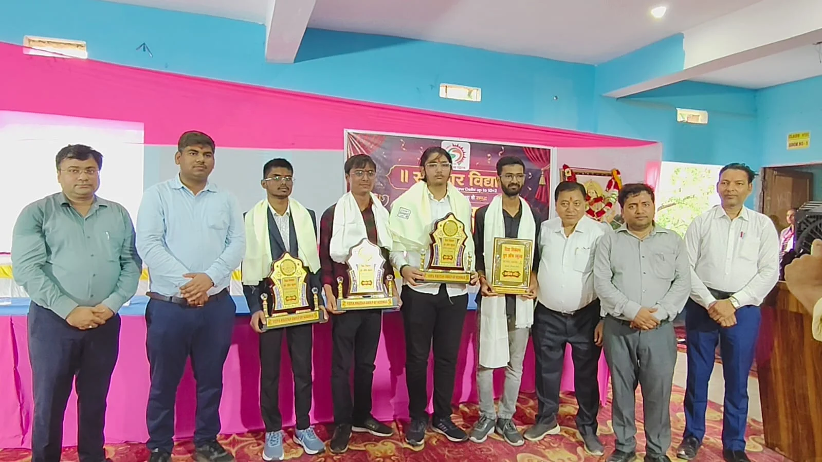 Sanskar Vidya honored Three Students Successful in IIT and NEET