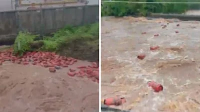 Safety Alert Issued After Floodwaters Carry Away 3,000 LPG Cylinders in Maharashtra