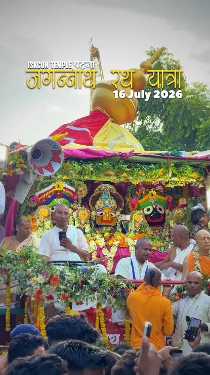 Grand Jagannath Rath Yatra Concludes at ISKCON Patna Amid Massive Celebrations