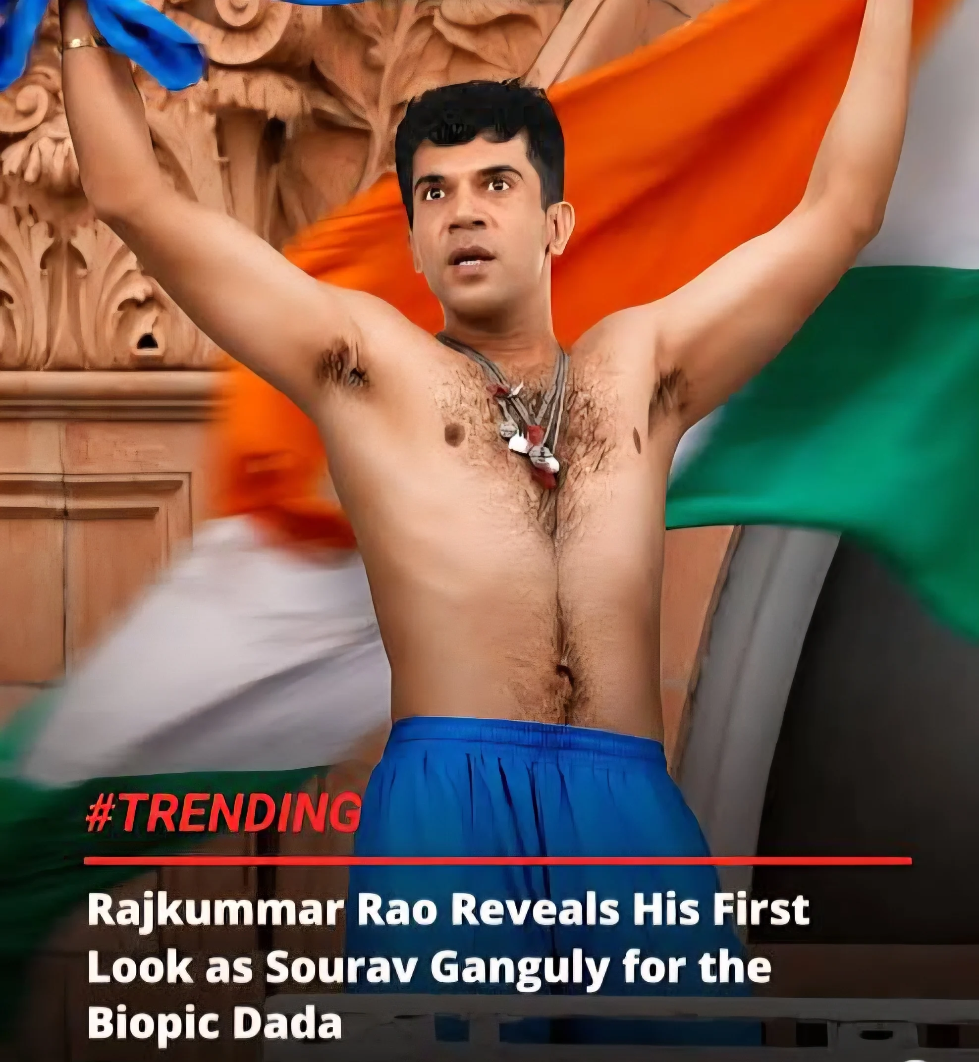 Rajkummar Rao’s First Look as Sourav Ganguly in Dada Sparks Mixed Reactions Online